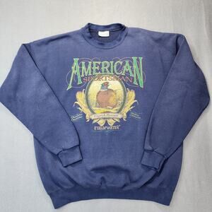 Vintage Fieldmaster Crewneck Sweatshirt Mens Extra Large Blue American Sportsman